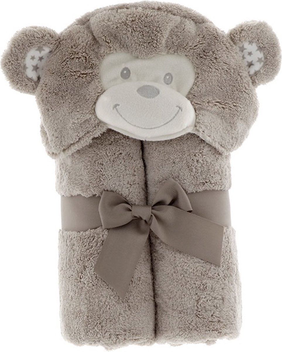 Unique Living | Badjas plush baby animal 100x75cm monkey